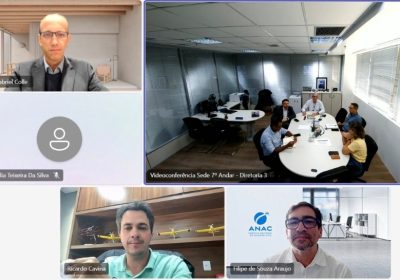 ALINHAMENTO: videoconferência realizada no dia 19 contemplou pauta que abrange também redução de assimetrias entre empresas aeroagrícolas e operadores privados