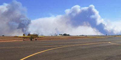 EXPERTISE: aviação agrícola goiana representa um dos mais importantes cases no País da eficiência do setor pra a proteção de lavouras e reservas naturais contra as chamas - foto: Aerotek Aviação Agrícola