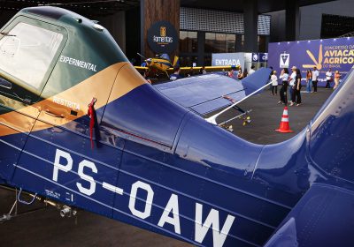 MOSTRA: aeronaves, equipamentos, tecnologias e serviços integram as atrações que dividirão os estandes em Goianápolis - fotos: Castor Becker Júnior/C5 NewsPress