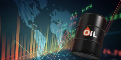 Oil,Barrels,With,A,Growth,Chart,In,The,Investment,Market