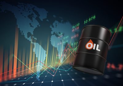 Oil,Barrels,With,A,Growth,Chart,In,The,Investment,Market